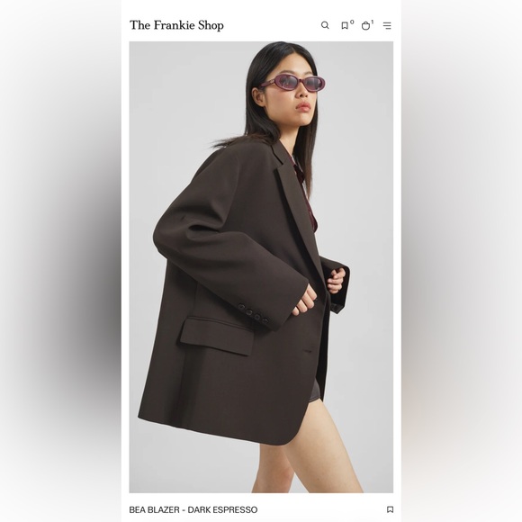 The Frankie Shop Bea Brown blazer - Picture 2 of 7